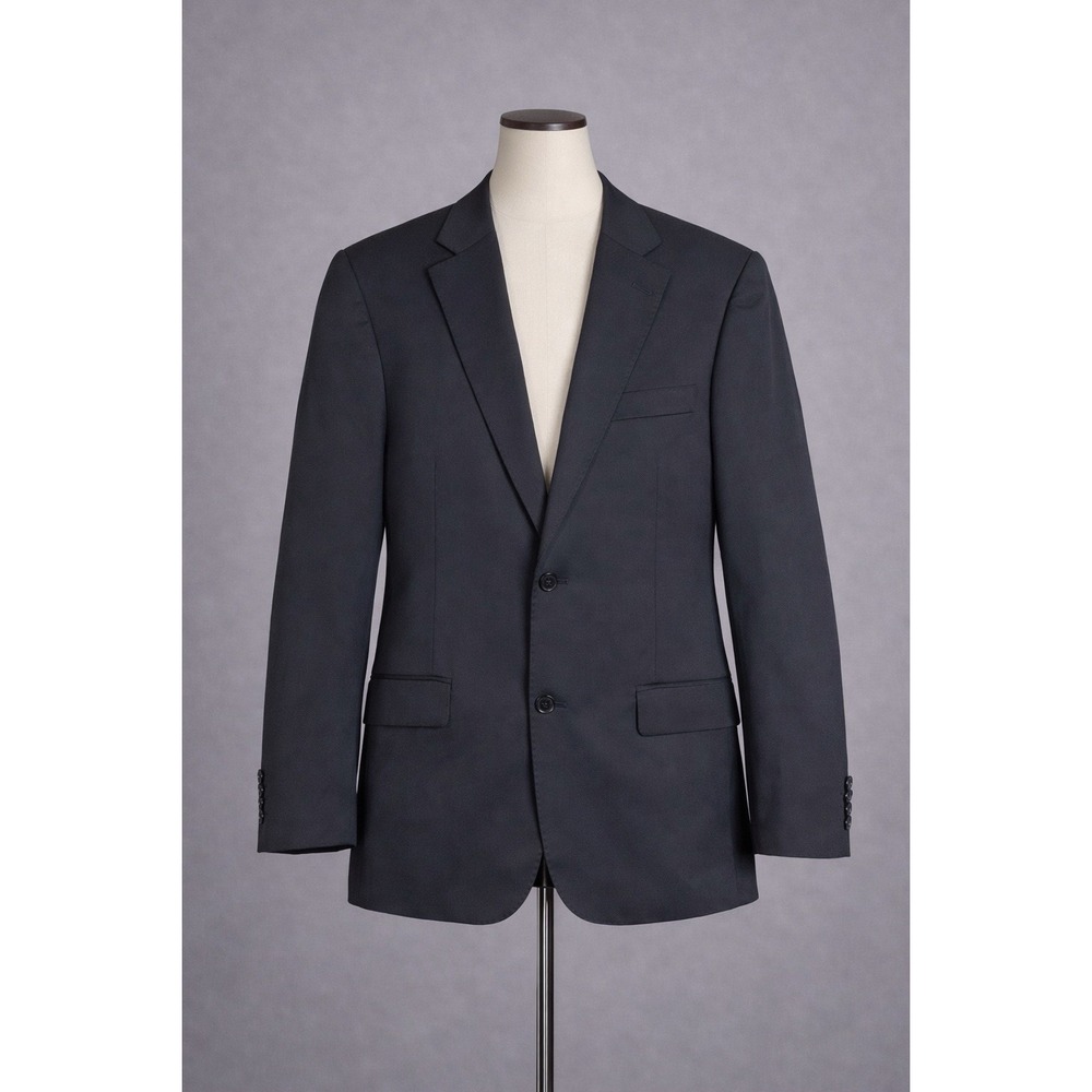French Connection Blazer‎ Men's 36 Black Two Button Suit Jacket Notch Lapel